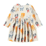 Molo Baby Charmaine Dress ~ Retro Kittens