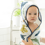 Little Unicorn Hooded Towel ~ Dino Friends