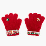 Super Smalls Ruby Red Jeweled Gloves