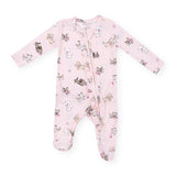 Angel Dear 2 Way Ruffle Zipper Footie ~ Fluffy Puppies