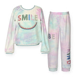 Baby Sara Smile Velour Top w/ Rhinestones & Joggers Set ~ Purple Multi