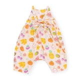 Angel Dear Muslin Tie Back Romper ~ Tropical Market Fruit