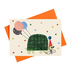 Daria Solak Illustrations Party Turtle Birthday Card