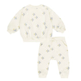 Rylee + Cru Angel Fish Sweatshirt & Sweatpants Set ~ Ivory