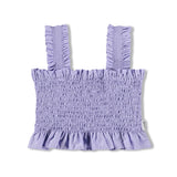 Molo Rolfia Smocked Top 7-12 ~ Cool Lilac