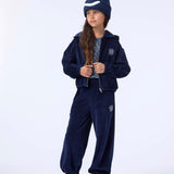 Molo Madeleine Velour Zip Hoodie & Adriana Joggers Set 7-12 ~ Galaxy Blue