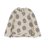 Mayoral Baby Girl Flowers Sweatshirt & Flare Leggings Set ~ Oatmeal/Navy
