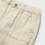 Mayoral Baby Boy Gauze Pants ~ Hemp