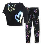 Appaman Girls Slouchy Sweatshirt & Legging Set ~ Graffiti