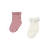 Mayoral Baby Girl Dressy Sock Set ~ Rose