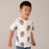 Mayoral Boys s/s Robots Print T-shirt ~ Cream
