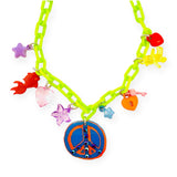 Sadie's Moon Charm-Tastic Charm Necklace ~ Peace Sign