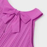 Mayoral Girls Pleated Dress w/ Frills ~ Orchid