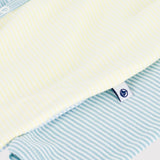 Petit Bateau Front Snap Color Block Striped Footie ~ Multi