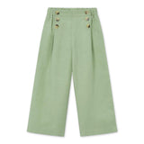 Mayoral Girls Flowy Sailor Pants 7-12 ~ Moss