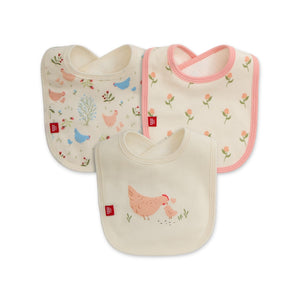 Magnetic Me Cotton Bib 3 Pack ~ Chicken Tender