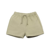 Play Up Baby Fleece Zip Hoodie, Pineapple T-Shirt & Sweatshorts Set ~ Pale Olive/Oatmeal