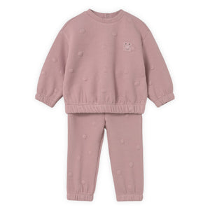 Mayoral Baby Girl Padded Sweatshirt & Sweatpants Set ~ Crystal