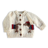 The Blueberry Hill Knit Dachshund Cardigan ~ Cream