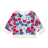 Petit Bateau Baby Floral Print Sweatshirt ~ Multi