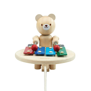 PlanToys Pull Along Musical Bear