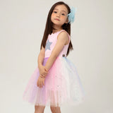 Petite Hailey Rylee Tutu Dress ~ Purple Multi