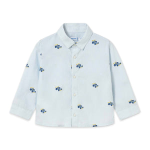 Mayoral Baby Boy l/s Button Down Shirt ~ Cars