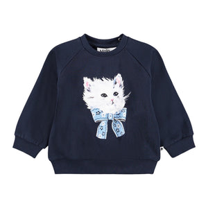 Molo Baby Disc Sweatshirt & Simeon Sweatpants Set ~  Fancy Kittens