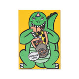 Wrap Dinosaur w/ Mini Card Birthday Card