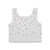 MIA New York Sleeveless Crop Top & Studded Skort Set ~ White/Pink