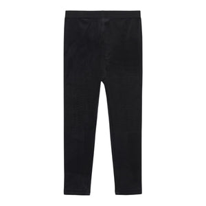 Mayoral Girls Basic Velvet Leggings ~ Black
