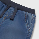 Mayoral Baby Boy Soft Denim Joggers ~ Medium Wash