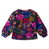 Oilily Girls Houra Botanique Sweatshirt & Papilot Sweatpants Set ~ Blue