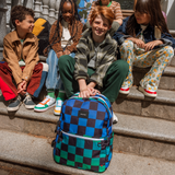 State Bags Kane Backpack ~ Blue Checkerboard