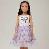 Petite Hailey Bow Tutu Dress ~ Purple