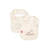 Magnetic Me Cotton Reversible Bib ~ Tortoise & Hare