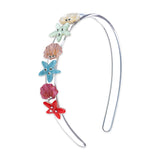 Lilies & Roses Pearlized Seashells Headband