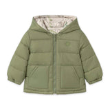 Mayoral Baby Boy Reversible Dino Print Padded Jacket ~ Bayleaf