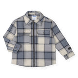 Mayoral Boys Plaid Zip Up Jacket ~ Cloud