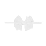 Baby Bling Tulle Baby Fab Skinny Pleated Bow Headband
