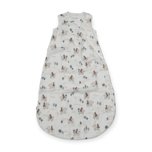 Loulou Lollipop Muslin Sleep Bag ~ Bears on Bikes
