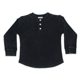 Mish Enzyme Thermal l/s Henley ~ Black