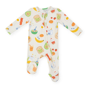 Angel Dear 2 Way Zipper Footie ~ Breakfast Time