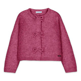 Mayoral Girls Knit Cardigan w/ Bows ~ Petal Mix