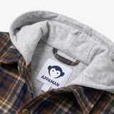 Appaman Boys Glen Hooded Flannel Shirt ~ Earth Plaid
