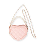 Sparkle Sisters Quilted Heart Purse ~ Pink