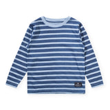 Munster Kids Flatline l/s Tee ~ Pale Blue Stripe