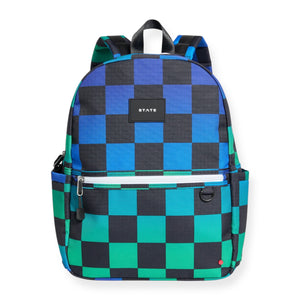 State Bags Kane Backpack ~ Blue Checkerboard