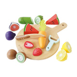 Le Toy Van Wooden Chopping Board & Sliceable Play Food