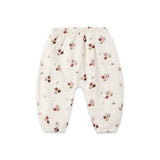 Quincy Mae Zion Woven Shirt & Pants Set ~ Apples/Natural